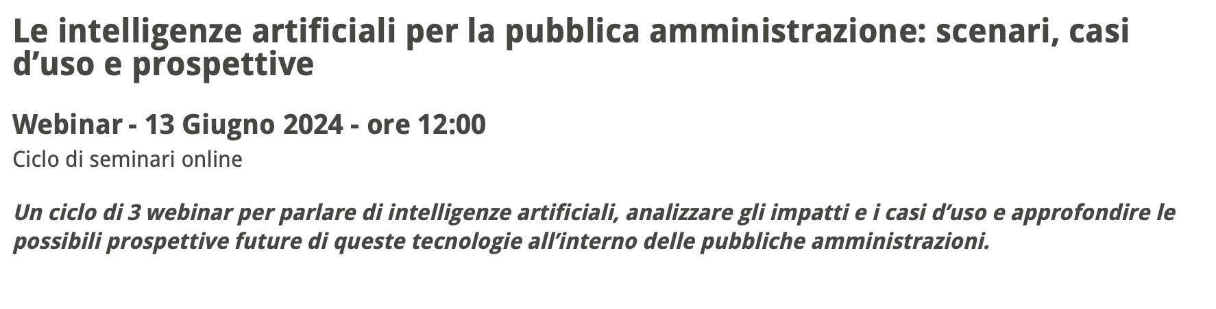 Le intelligenze artificiali per la pubblica amministrazione: scenari, casi d’uso e prospettive